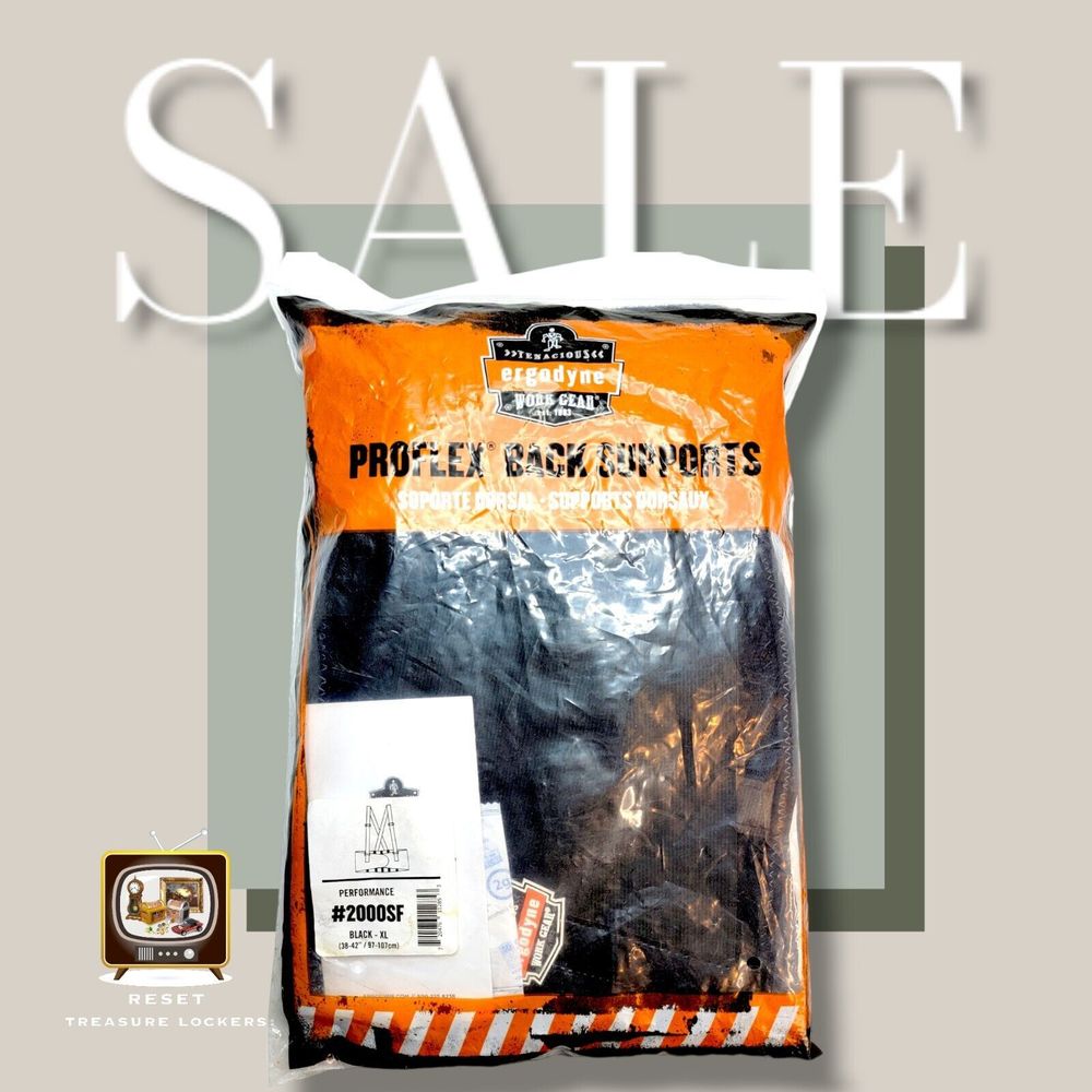 Ergodyne ProFlex 1650 Back Support 7.5" Spandex Belt Removable Strap Men's XL